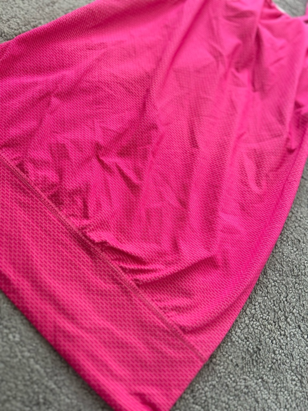 Soybu Hot Pink Tie-Dye Strappy Back Workout Tank Built-In Bra Yoga Size S - Picture 4 of 11